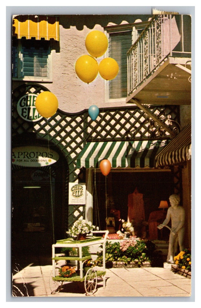 Palm Beach FL Florida Shops on One of Worth Avenue's Many Via's Chrome  Postcard