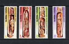 R8081   Samoa   1974   art  Legents  wood carvings   4v.   MNH