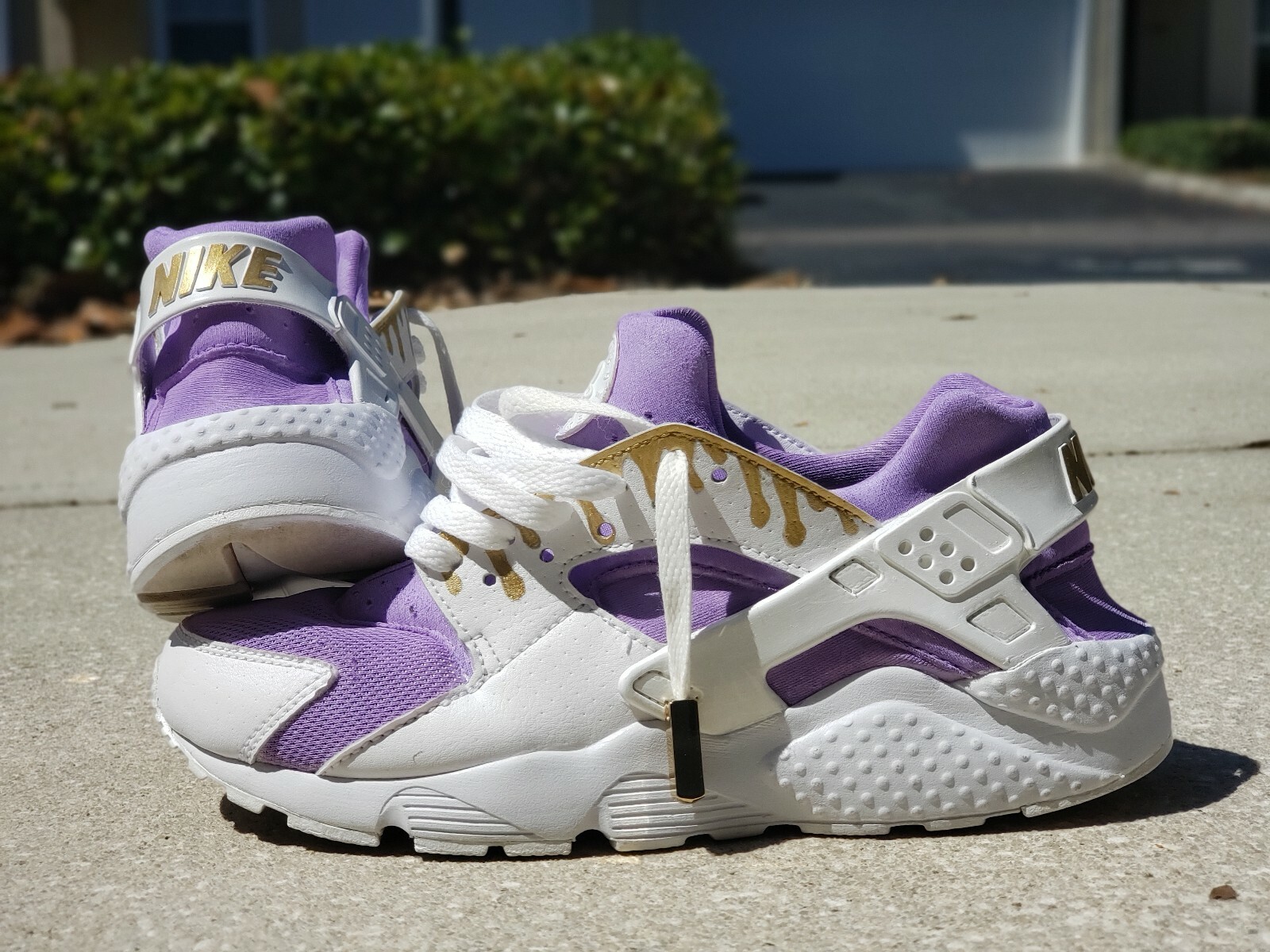 nike huarache nm purple
