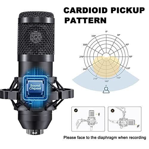 Podcast Equipment Bundle, BM-800 Mic Kit with Live Sound Card, Podcast V8S - Picture 2 of 7