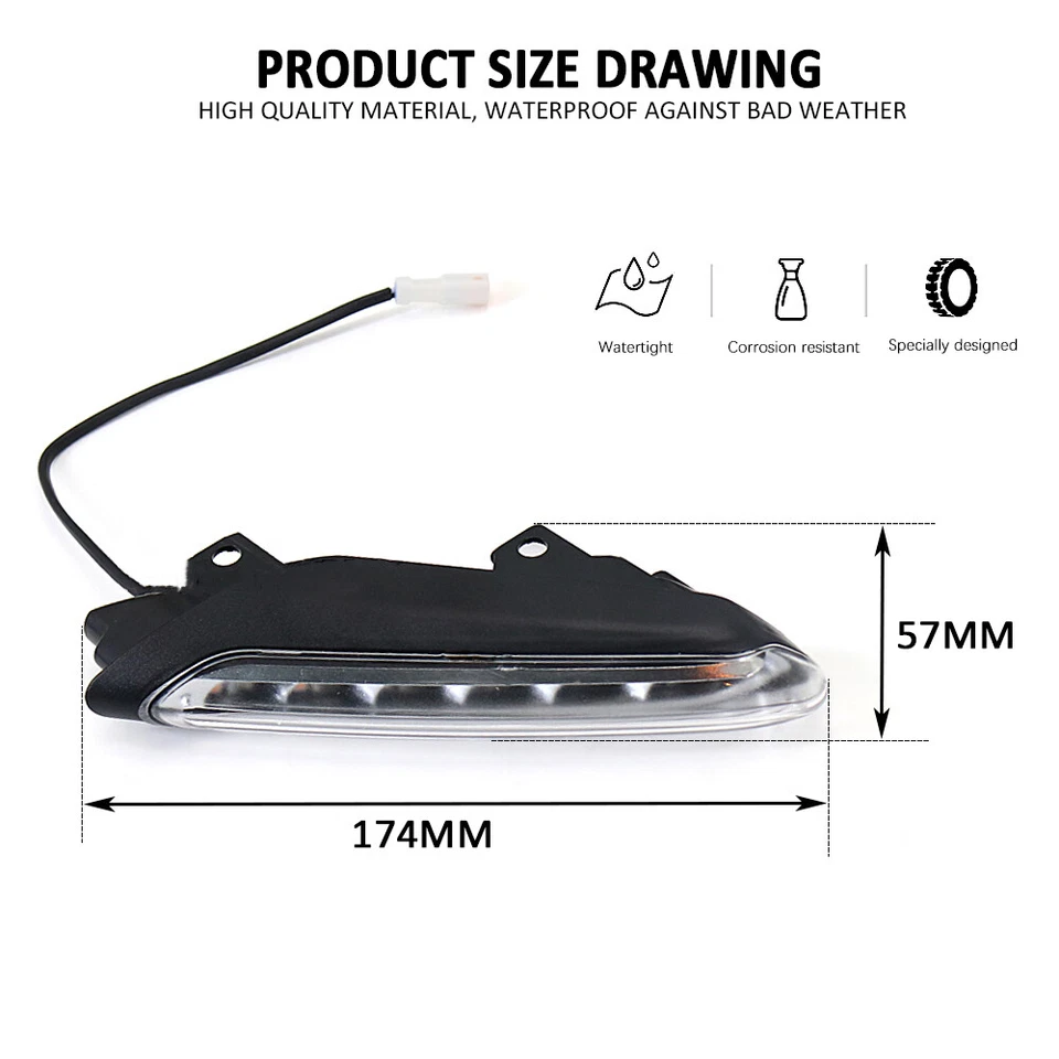 LED Integrated Tail Light Turn Signal Blinker For Ducati Monster 937 950 2021- - Image 2 of 4