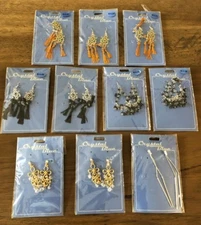 'Crystal Blue' Earrings Bulk Lot of 10 Mixed - Brand New!!!