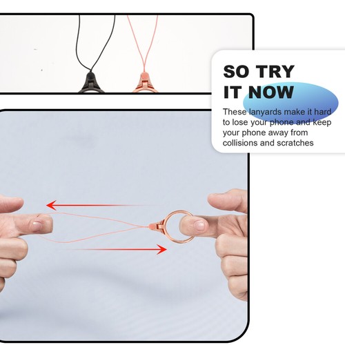 4 Pcs Mobile Phone Lanyard Stand Hand Strap for Anti Theft Lanyards - Zdjęcie 11 z 12