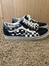 Size 9 MENS - VANS Old Skool Checker Flame 10.5 WOMAN BLUE 