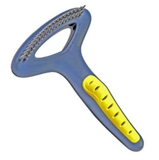 Jw Double Row Undercoat Brush For Dogs 0.5'' X 8.25'' X 0.75'' Gray