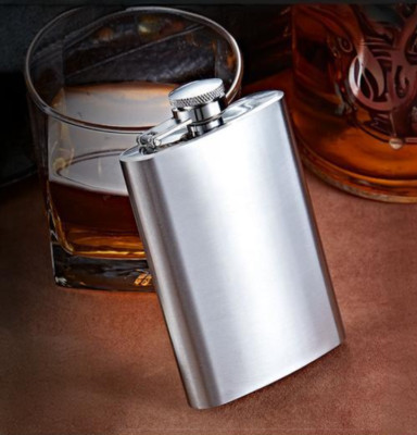 10oz Portable Alcohol Pocket Flask with Funnel Stainless Steel Whiskey Flask