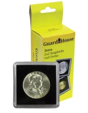 10 Guardhouse Tetra 2x2 Coin Holder Snap Capsule 30.6mm Half Dollar Storage Case