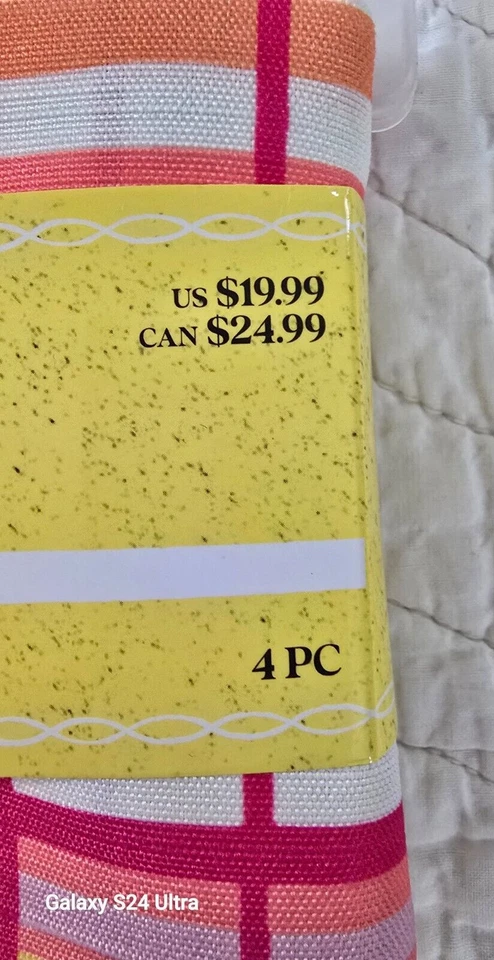 NEW Ashland 8 PC Cloth Plaid Napkins Summer Celebrations 16"X18" Set Of 2 NIP - Image 4 of 4