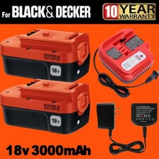 Replacement  HPB18-OPE 244760-00 18V NI-MH BATTERY/Charger FOR BLACK AND DECKER