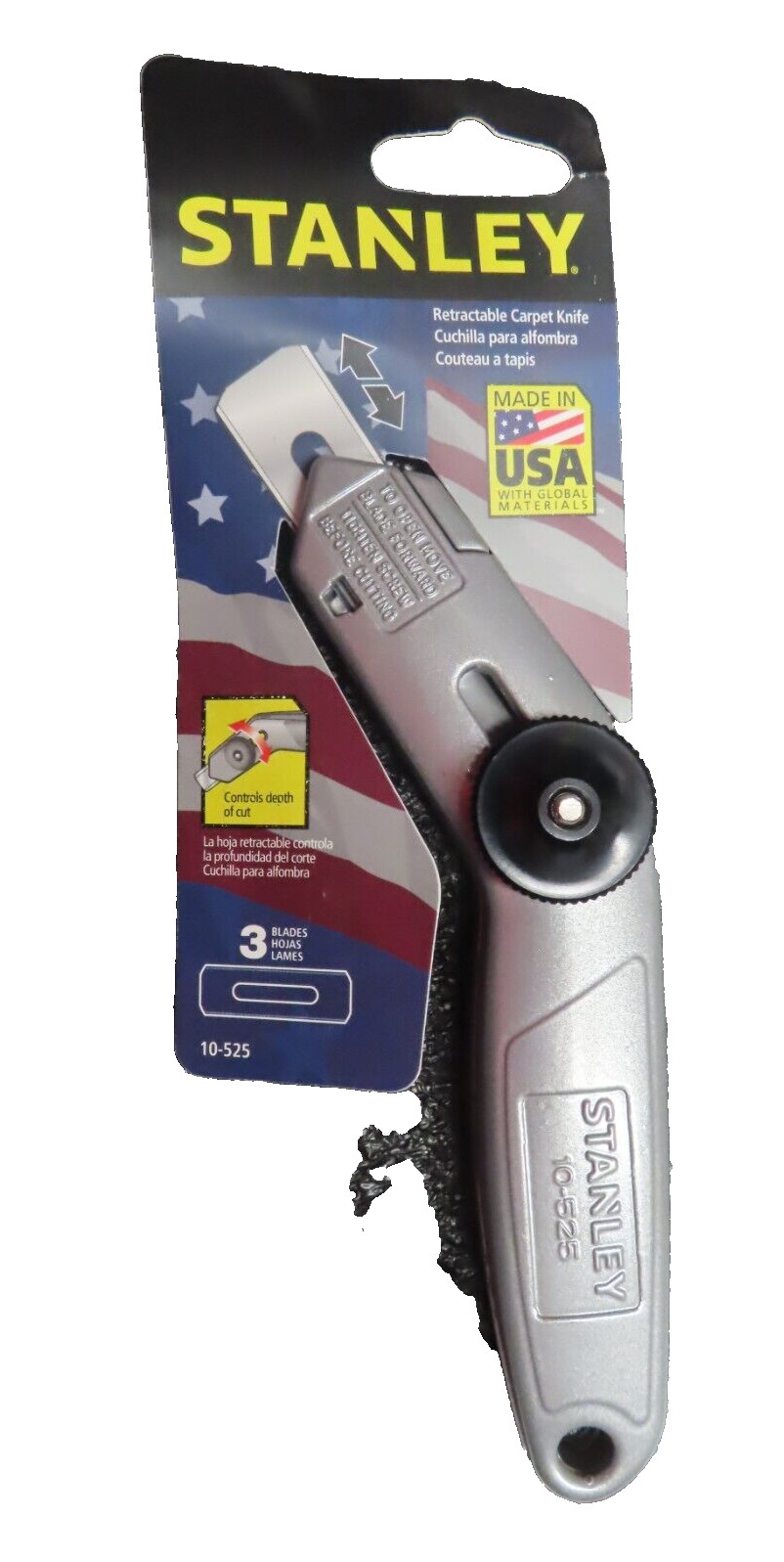  Stanley #10-525 Retractable Carpet Knife   NEW  Made in USA