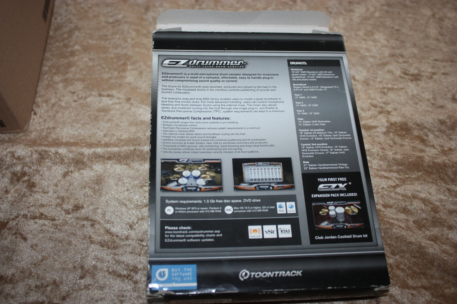 Toontrack Metal Machine EZX Drummer DVD Expansion Pack+Installations Disc EZ eBay