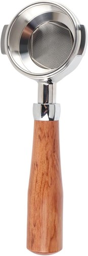 58mm Portafilter Bottomless 2 Ears Detachable Solid Wood And Stainless Steel - Picture 6 of 11