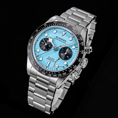 Sugess S457.T Power Reseve ST1907 BB Chrono Mechanical Mens Watch