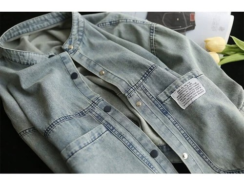 Womens Fashion Casual Coats Denim Jackets Loose Vintage Punk Big Size Outerwear - Picture 8 of 9