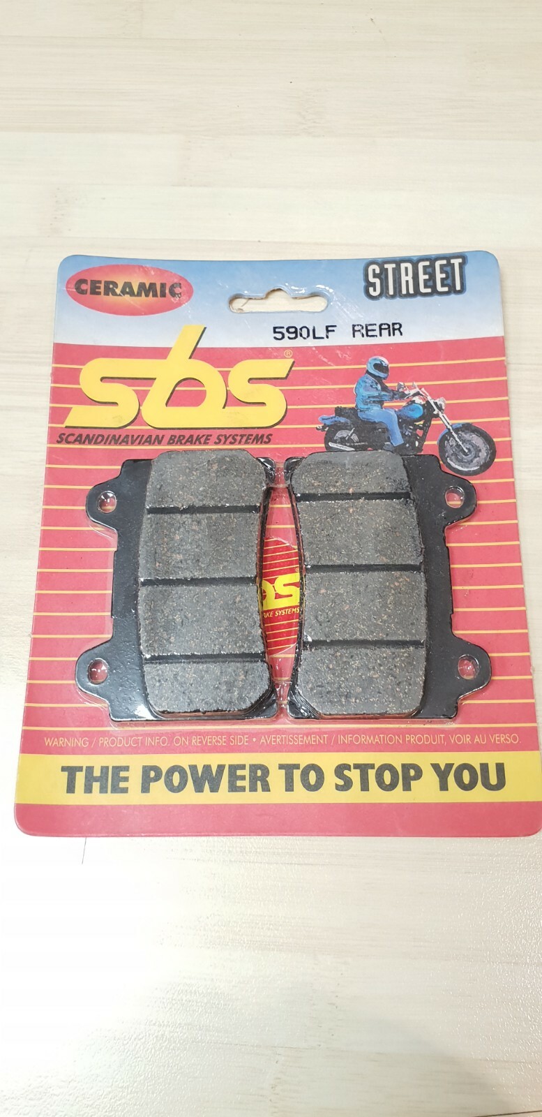 Plaquettes frein arrière SBS 590LF.S Ceramic pour moto Yamaha 1300 XVZ et XV 1600 1700