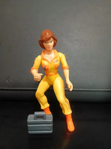 1988 Playmates Teenage Mutant Ninja Turtles TMNT April O' Neil W Brief Case