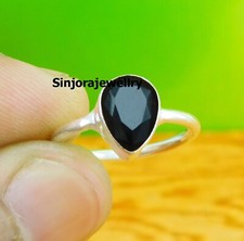 Black onyx Gemstone 925 sterling silver handmade Gift Ring US size 5 to 10
