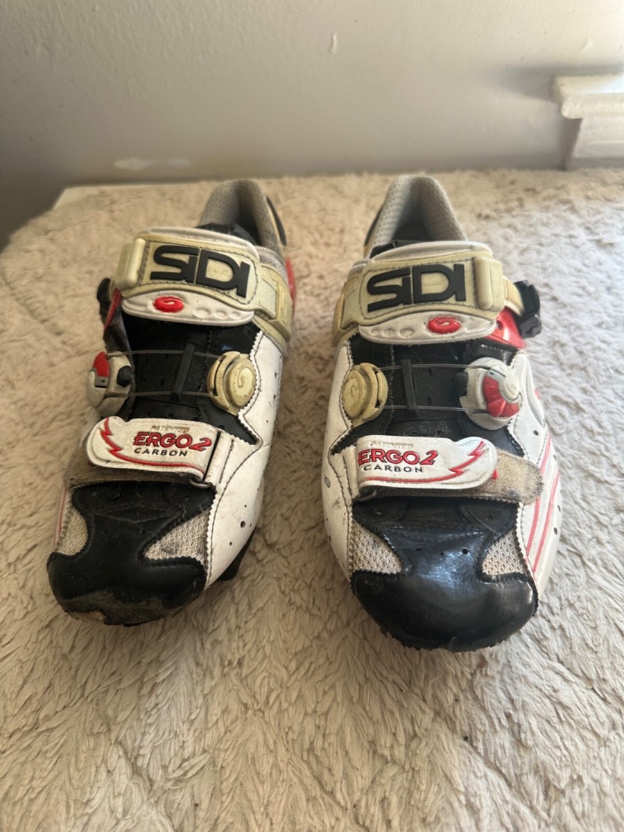 Sidi Ergo 2 Carbon Road Cycling Shoes Size EU 42 US 8.5 | eBay