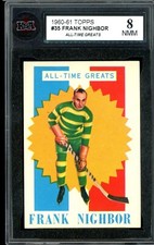1960-61 TOPPS HOCKEY #35 Frank Nighbor ALL-Time Greats KSA 8 NM-MT Maple Leafs