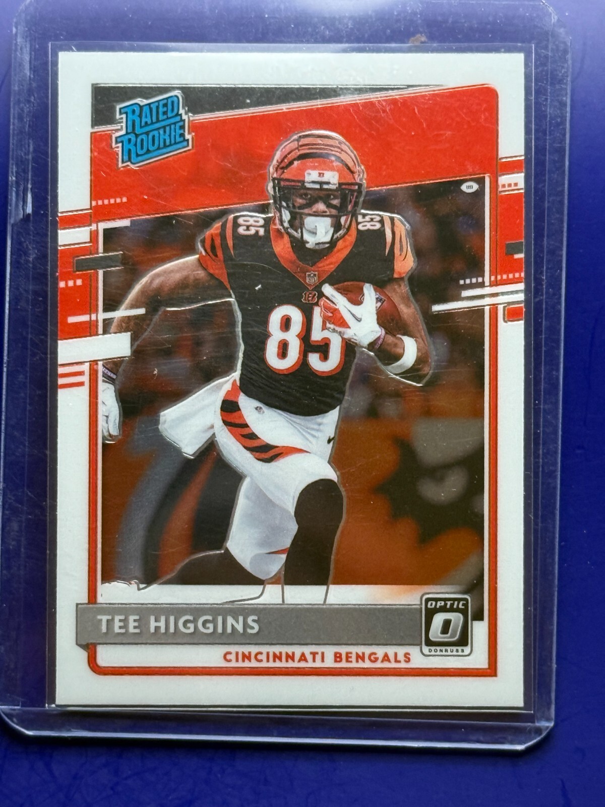 2020 Panini Donruss Optic - Rated Rookies Tee Higgins #160 (RC) Optic Holo