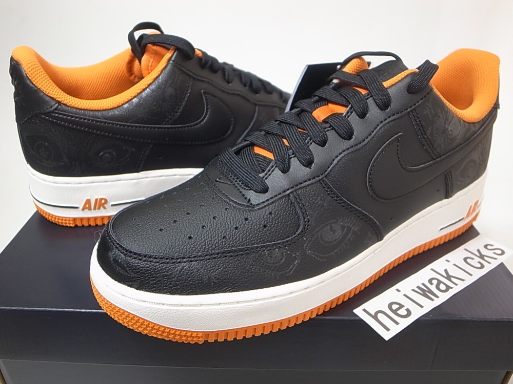 NIKE AIR FORCE 1 ’07 PRM HALLOWEEN GLOW IN THE DARK BLACK DC8891-001 US8