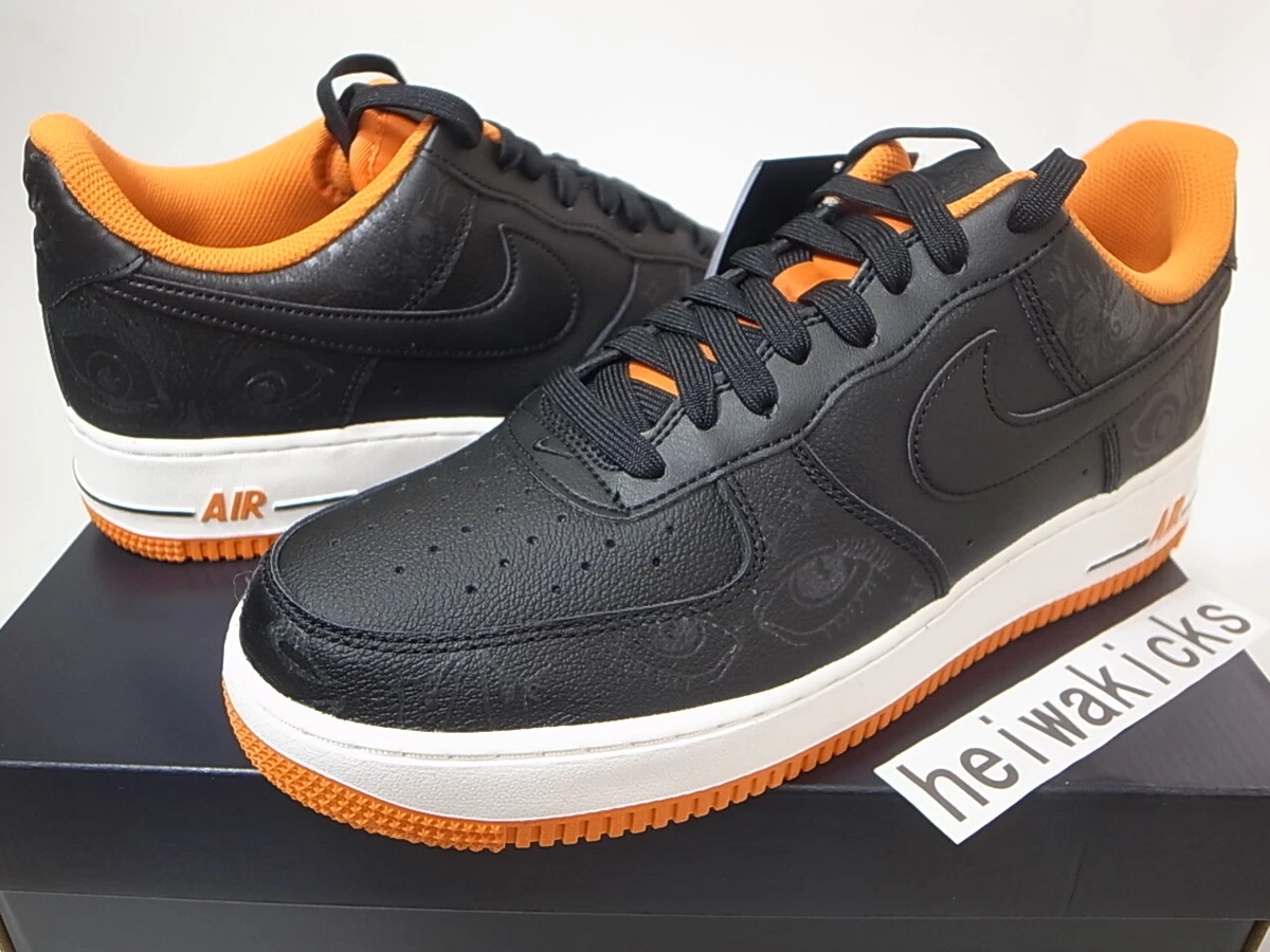 NIKE AIR FORCE 1 ’07 PRM HALLOWEEN GLOW IN THE DARK BLACK DC8891-001 US8.5