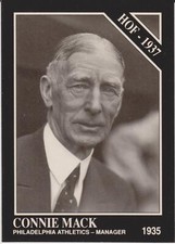 1991 Conlon Collection TSN Connie Mack #47 Philadelphia Athletics Baseball