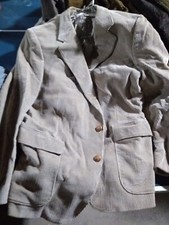 Men's Vintage Tan Corduroy Sport Jacket- Jean Andre- 44R 22-2778I 