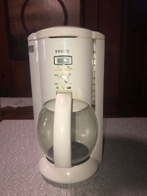 Krups Crystal Arome Type 458 10 Cup Coffee Maker White