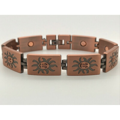 SMILING SUN Copper  Magnetic Bracelet.. Arthritis Pain Therapy  Great Gift #2