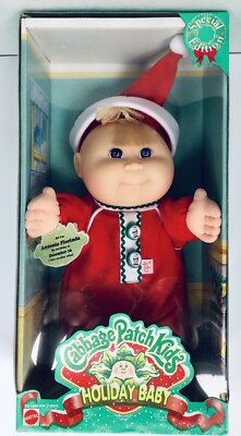 1998 Cabbage Patch Kids Special Edition Christmas Holiday Blond Baby Doll 12''