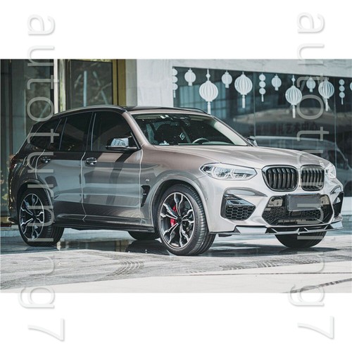Kit de carrocería alerón labial parachoques delantero de carbono real para BMW F97 X3 M F98 X4 M 2019-21 - Imagen 6 de 16