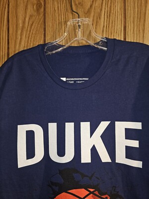 Duke University Retro Throwback Large Mens Blue Graphic Logo