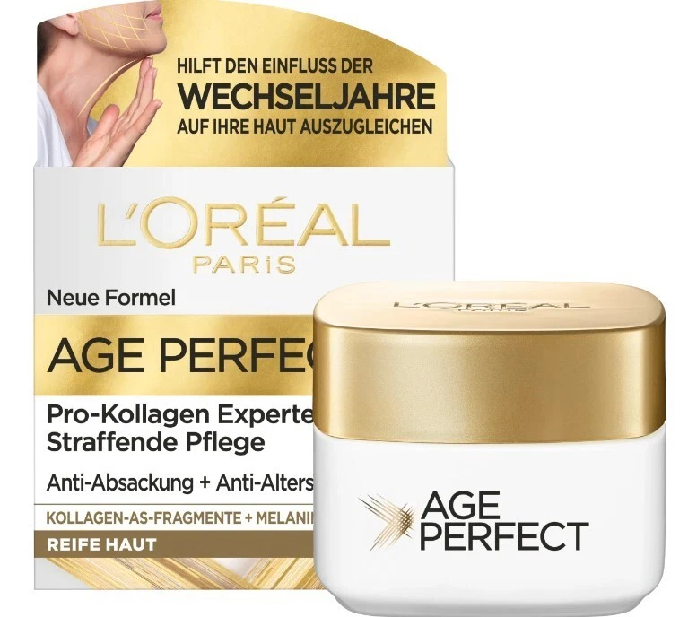 2x Loreal Paris - AGE Perfect Tag Nacht Creme Pro-Kollagen Gesichtscreme 2x 50ml - Bild 2 von 4
