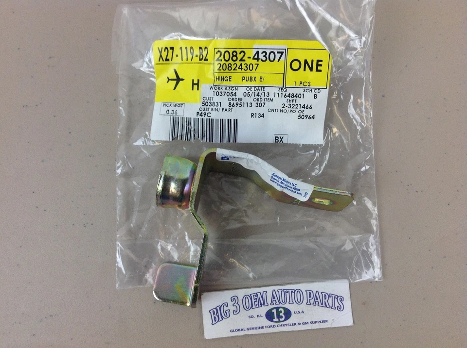 04-12 Chevrolet Colorado GMC Canyon puerta trasera derecha bisagra interior inferior nuevo OEM Foto 4 de 4