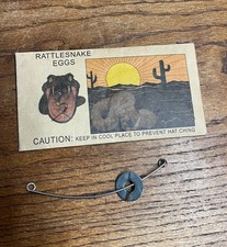 Vintage "Rattlesnake Eggs" Gag Novelty Joke Prank w/ Original Envelope