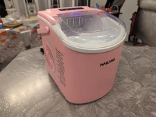 Hailang Counter Ice Maker Pink- 9 Pcs per 7 Mins, Over 1 Lb/Hr- Mint 