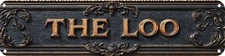 Vintage Tin The Loo Sign Retro Metal Sign for bathroom Decoration - bathroom ...