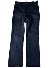 NYDJ Dark Wash Mid-Rise Bootleg Slim Lift Tuck Denim Jeans Women's Size 14