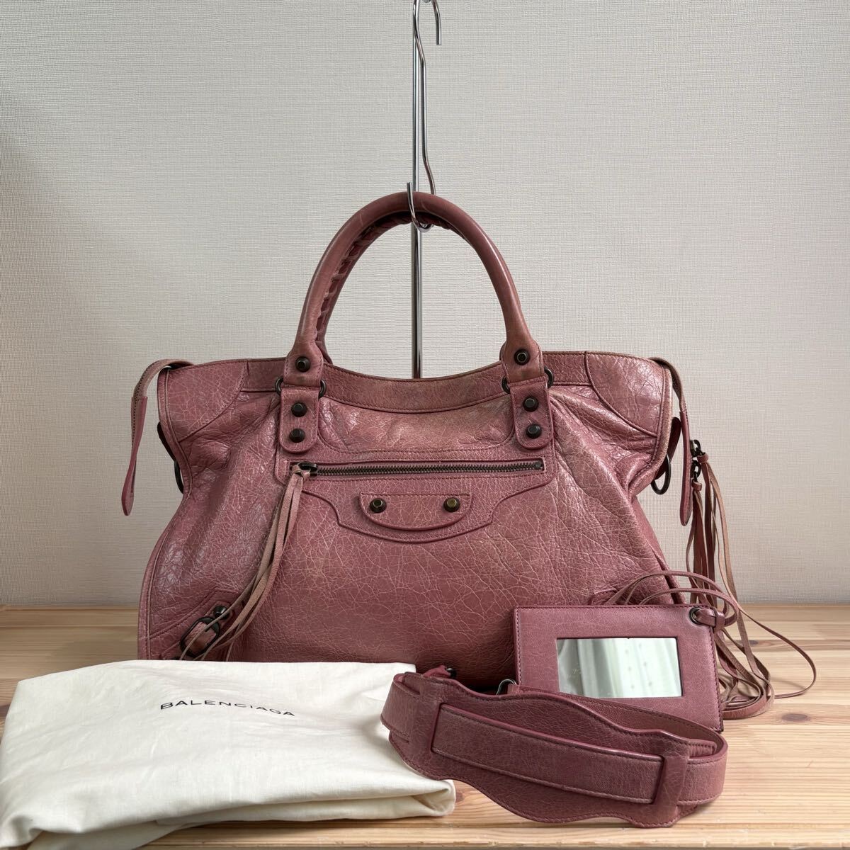 BALENCIAGA The City 115748 Bag Pink Y2K - Gem