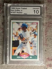 1989 Score Rookie & Traded - Ken Griffey Jr #100T (RC) PG 10