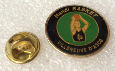 pin's sport disabled (+on sale) handi basketball Villeneuve d'Ascq north 59 gold