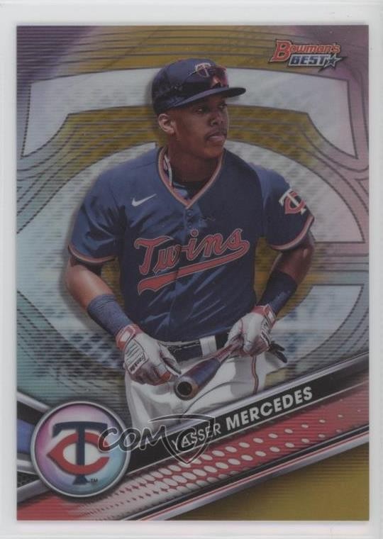 2022 Bowman's Best Top Prospects Gold Refractor 14/50 Yasser Mercedes 10k8