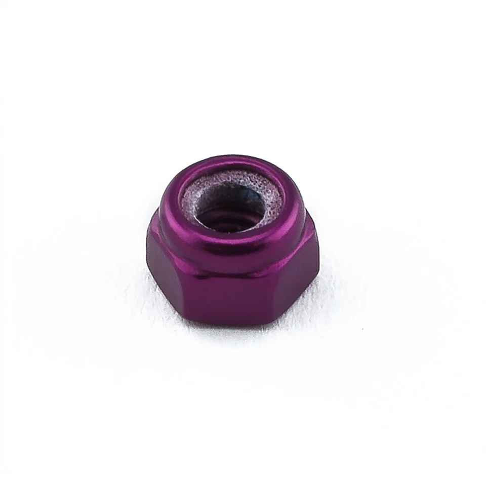 Aluminium Nylock Nut M5 x 0.80mm Purple | Pro-Bolt