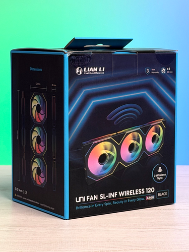 Lian Li UNI Fan SL-Infinity Wireless 120 Triple Pack 2.4 GHz Wireless Signal RGB - Picture 3 of 10