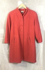 Damen Wintermantel mit Wolle und Kaschmir Gr. 40/42 Koralle