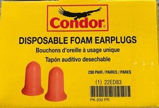 Foam Ear Plugs bulk Disposable Bell 32 NRR General Purpose Uncorded Orange 200PK