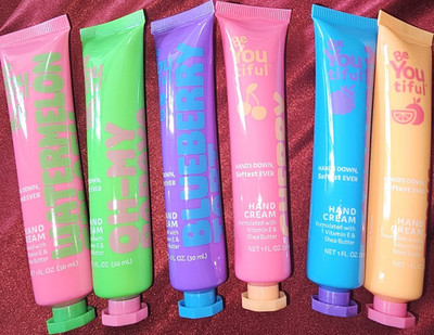 BeYOUtiful Nourishing Hydrating Hand Cream Set 6pc Vitamin E Shea Butter Mini
