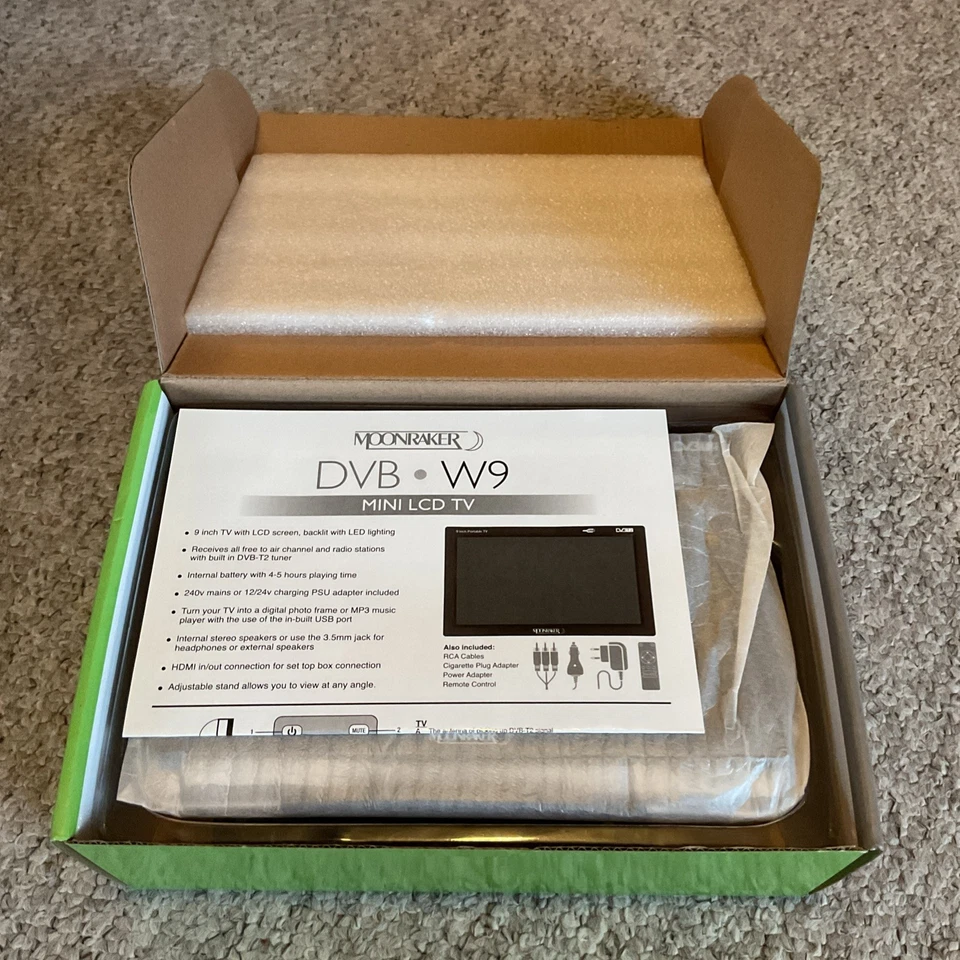 Lorry Van LCD MINI TV Receives free to air channels DVB-W9 9" - 12 24 240V - Image 2 of 4