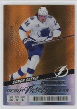 2024 Upper Deck Credentials Debut Ticket Access Orange 123/199 Conor Geekie 1os2